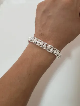 Pulsera de Plata 925 de 18/20 cm - Cocodrilo