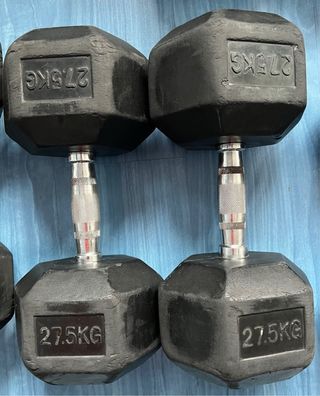 Mancuernas hexagonales 27.5kg (par)