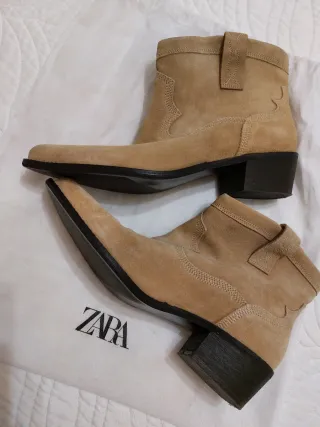Botines Zara Beige
