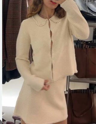 Chaqueta Zara perlas