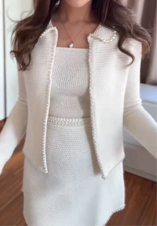 Chaqueta Zara perlas