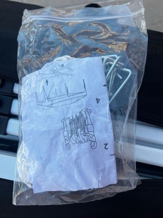 Velador plegable doble