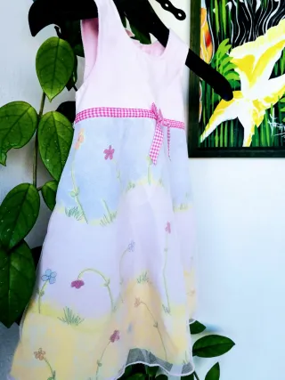 Vestito neonata con fiori