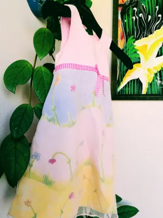 Vestito neonata con fiori