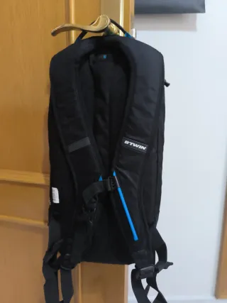 Mochila Ciclismo BTWIN Azul y Negra