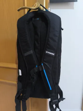 Mochila Ciclismo BTWIN Azul y Negra