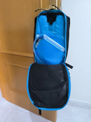 Mochila Ciclismo BTWIN Azul y Negra