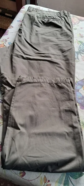 Pantalón Chino Massimo Dutti T.50 Verde