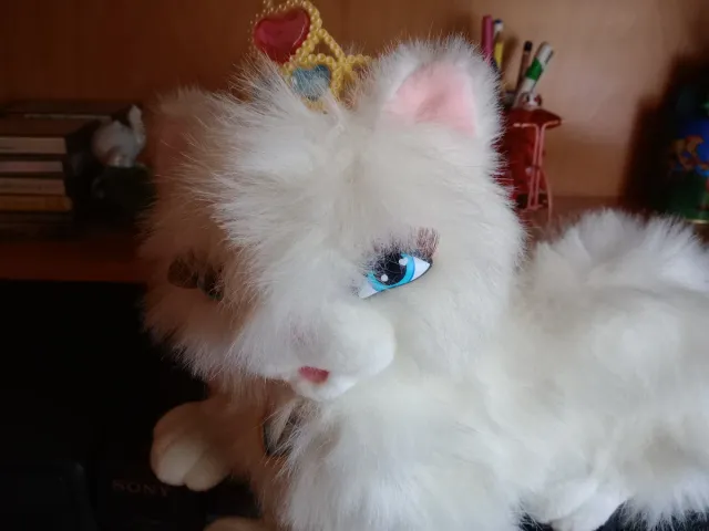 Peluche Gata Interactiva Blanca