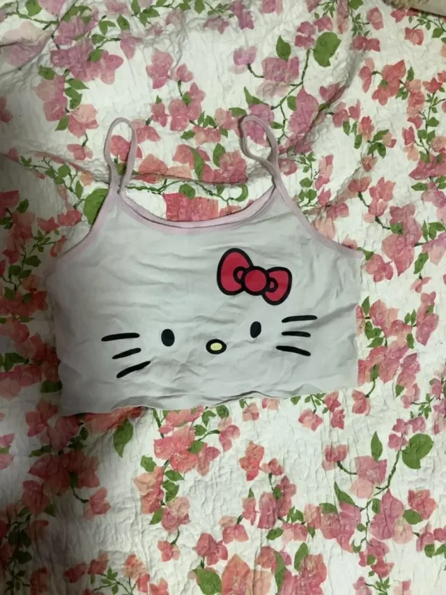 Camiseta Hello Kitty Blanca y Rosa