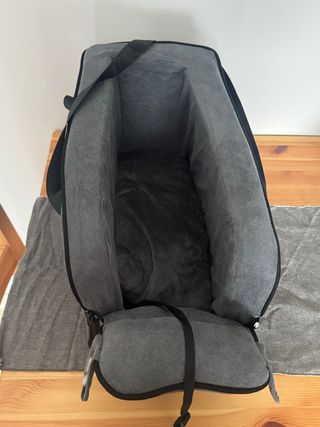 Asiento Coche Perro Pequeño Gris