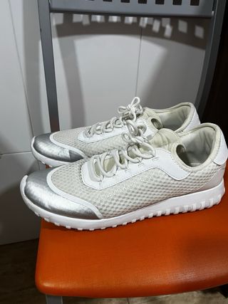 Zapatillas Calvin Klein Jeans Plata/Blanco