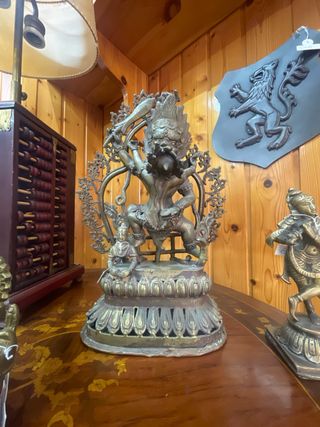 Estatua India Bronce Figura Religiosa