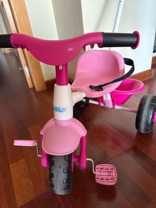 Triciclo Infantil Metálico Rosa