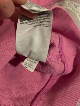 Sudadera Nike Rosa Corta Talla L
