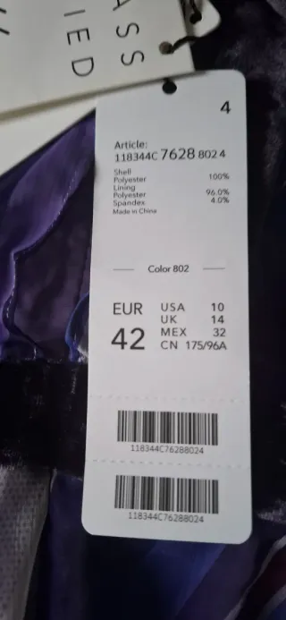 Vestido LILY estampado azul multicolor