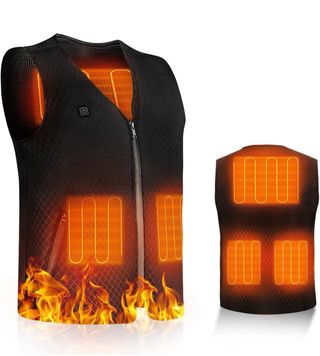 Chaleco negro calefactable