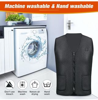 Chaleco negro calefactable