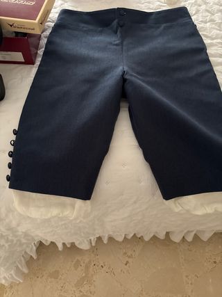 Pantalón fallero hecho a mano azul