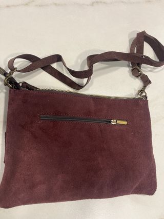 Bolso piel marrón rojizo 28x19cm sin estrenar