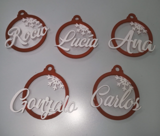 Adornos Navideños 3D Personalizados