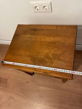 Mesita auxiliar madera antigua medida 50x40x60