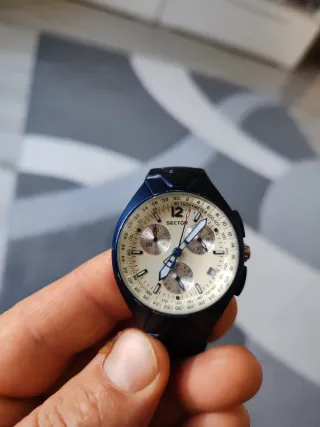 Orologio Uomo Sector Cronografo Blu/Bianco
