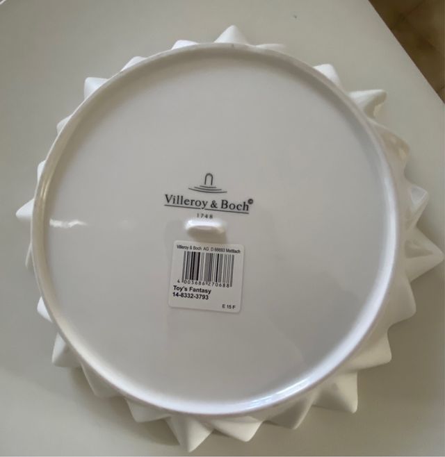 Piatto decorativo natalizio con gnomi