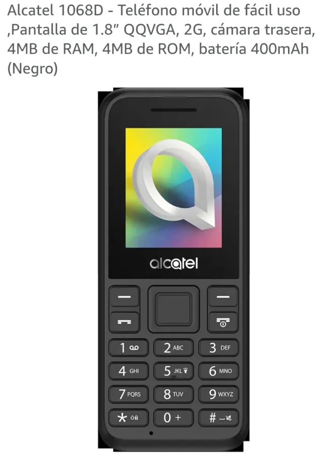 Móvil Alcatel Negro