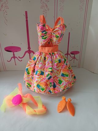 Vestito Barbie arancione