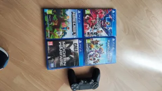 PS4 1TB + Mando + 7 Juegos