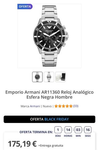 “Reloj” Emporio Armani AR11360 43 mm
