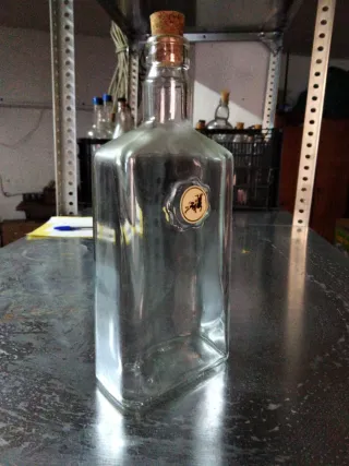 Bottiglie di vetro rettangolari (12 unità)