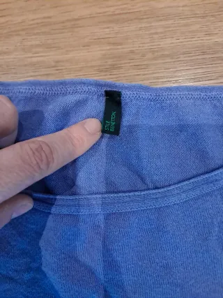 Camiseta Benetton sin mangas larga lila