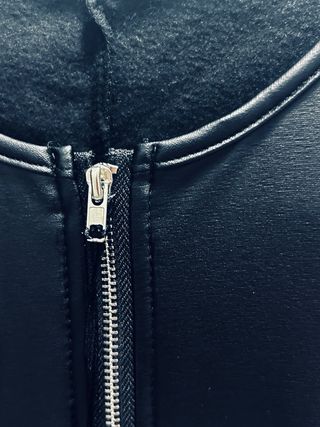 Vestido polipiel cremallera T/S afelpado interior