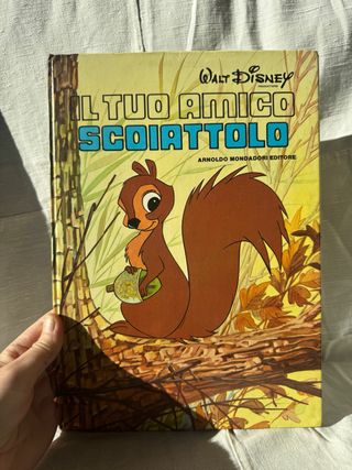 Walt Disney 1979 libro Scoiattolo vintage
