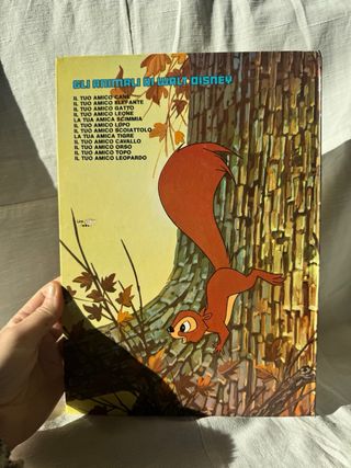 Walt Disney 1979 libro Scoiattolo vintage