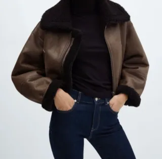 Chaqueta Biker Borrego Invierno