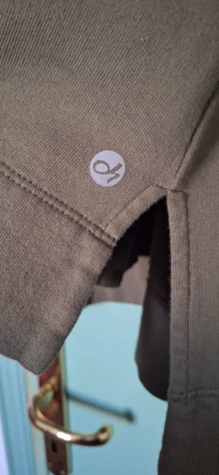 Giacca sportiva cotone verde militare