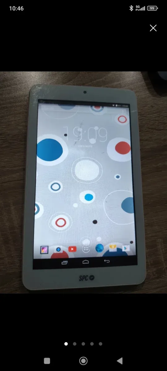 Tablet SPC Blanca y Multicolor