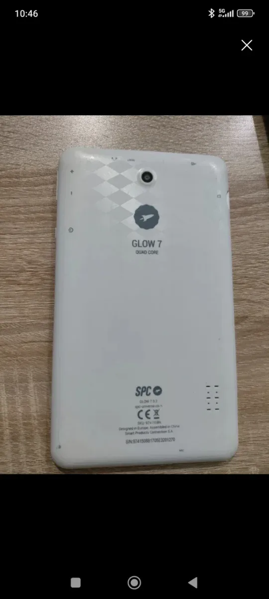 Tablet SPC Blanca y Multicolor