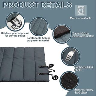 Cama Perro Feelhap 110x68Cm Impermeable Gris