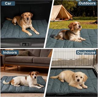 Cama Perro Feelhap 110x68Cm Impermeable Gris