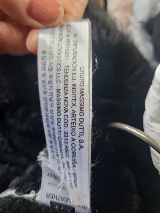 Cazadora Piel Massimo Dutti Negra