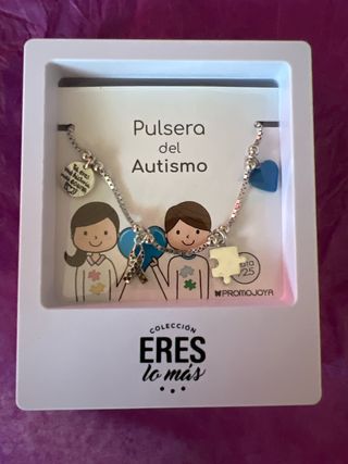 Pulsera Plata Ley Autismo Eres lo más