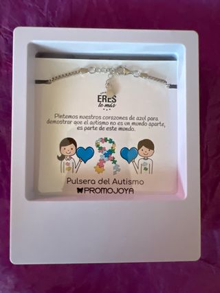 Pulsera Plata Ley Autismo Eres lo más