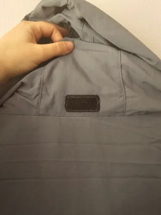 Cortavientos chubasquero gris/azul