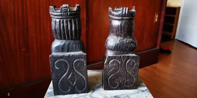 Sujetalibros Reyes Católicos Madera