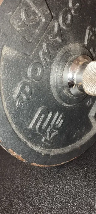 Conjunto banco de abdominales plegable+ pesas