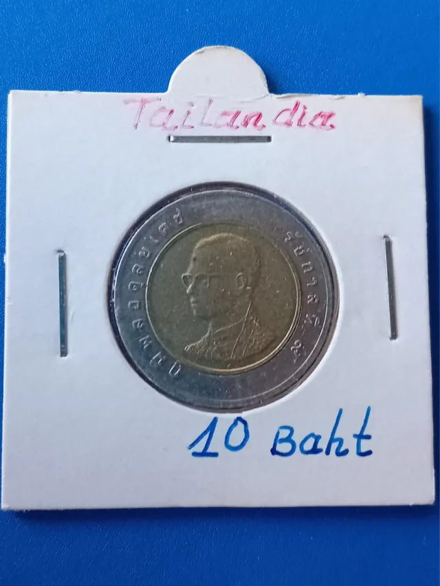 Moneda de 10 Baht de Tailandia